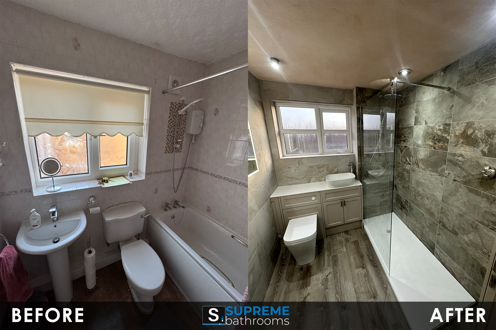 Renovated Full Bathroom